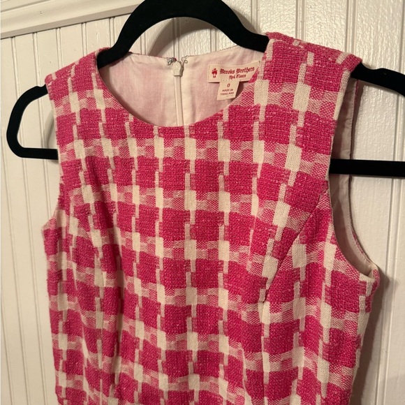 Brooks Brothers Red Fleece Pink and Off White Size 0 Dress - Picture 2 of 6